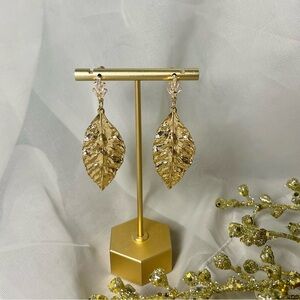 Fall Gold Leaf Earrings